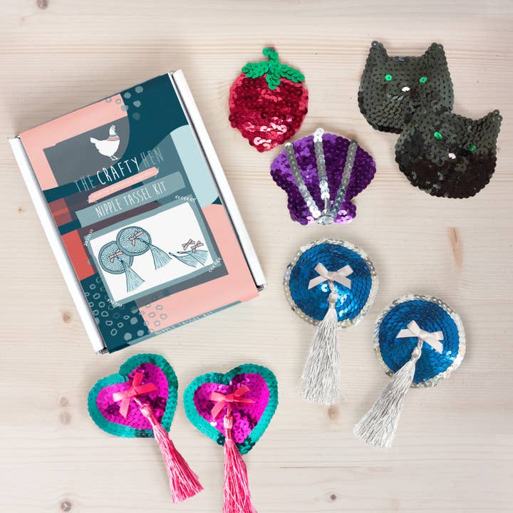 The Crafty Hen – wholesale DIY craft kit – Nipple Tassel Making Kit