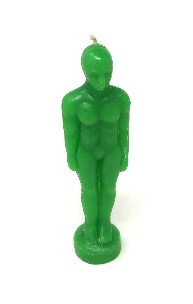 Vrinda - Wholesale Novelty Candle - Man ritual candle Green2