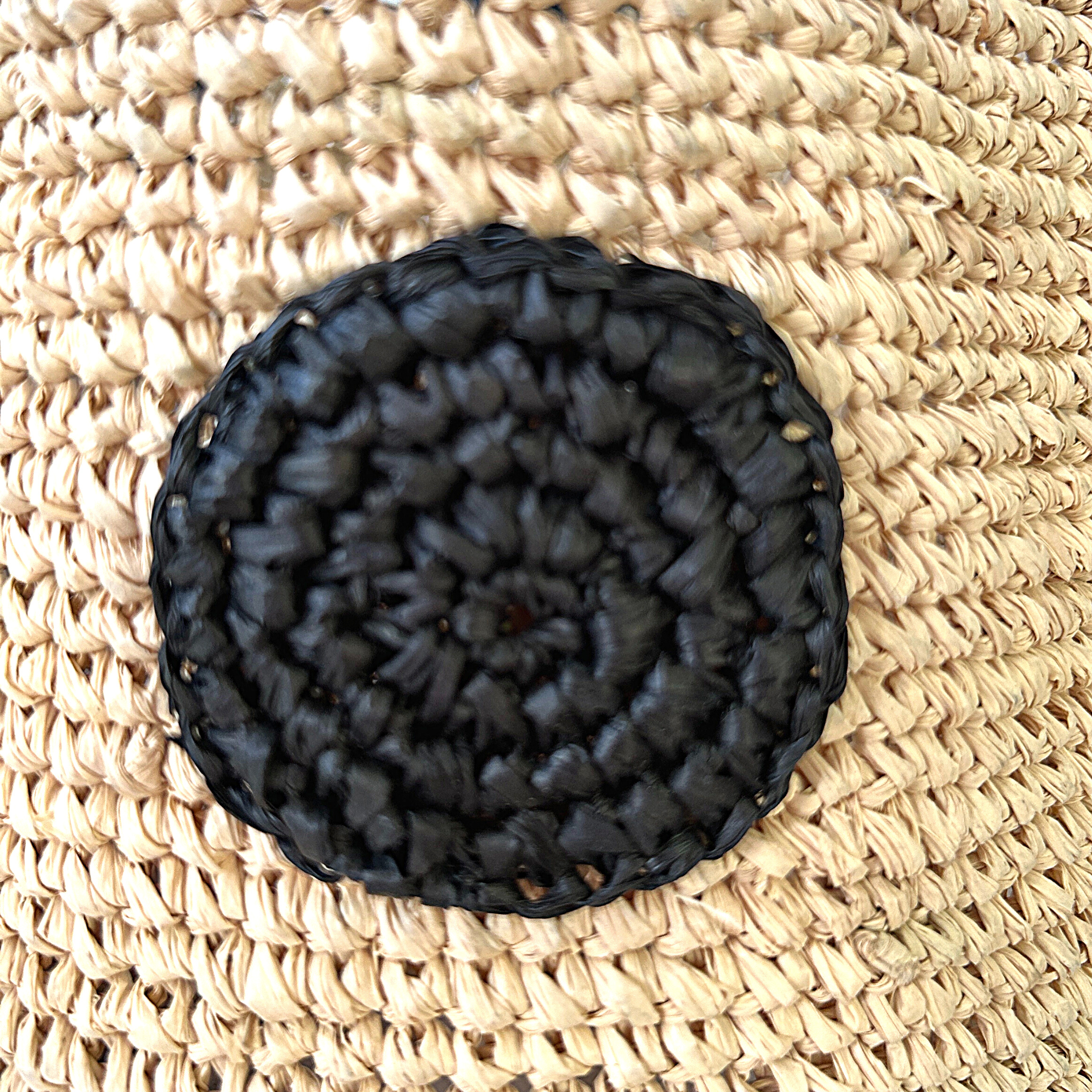 ZanatanyConcepts - Wholesale Beach Bag - Biscotty- Black  Raffia Straw Tote bag2