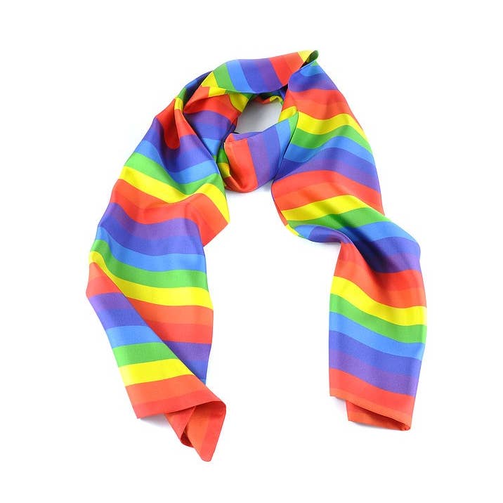 Rainbow Long Scarf for wholesale by David Watson