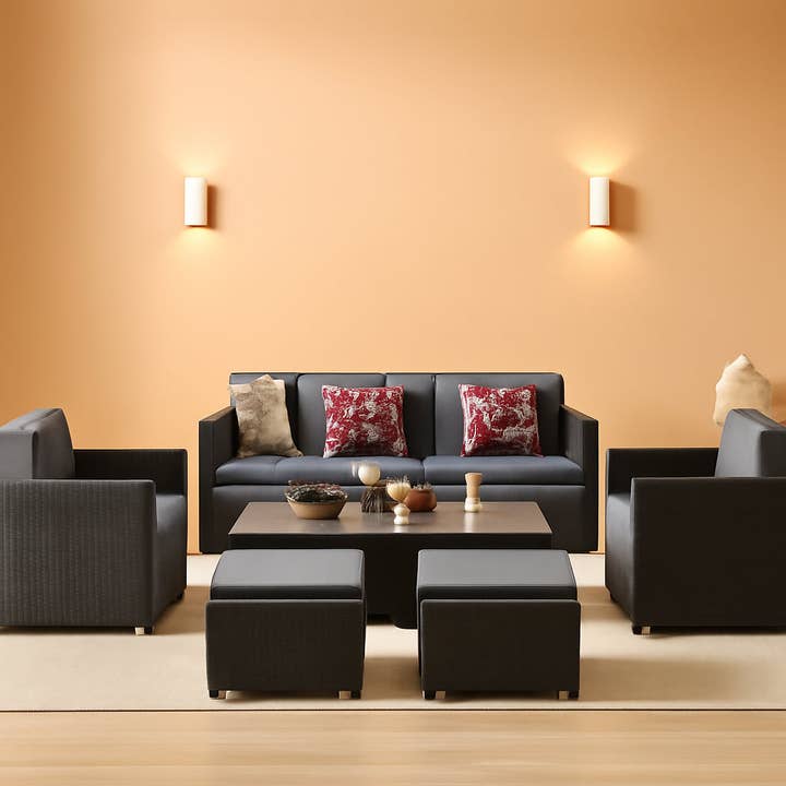 Outdoor Patio Conversation Set All Weather Gray Sectional for wholesale by ShipItFurniture