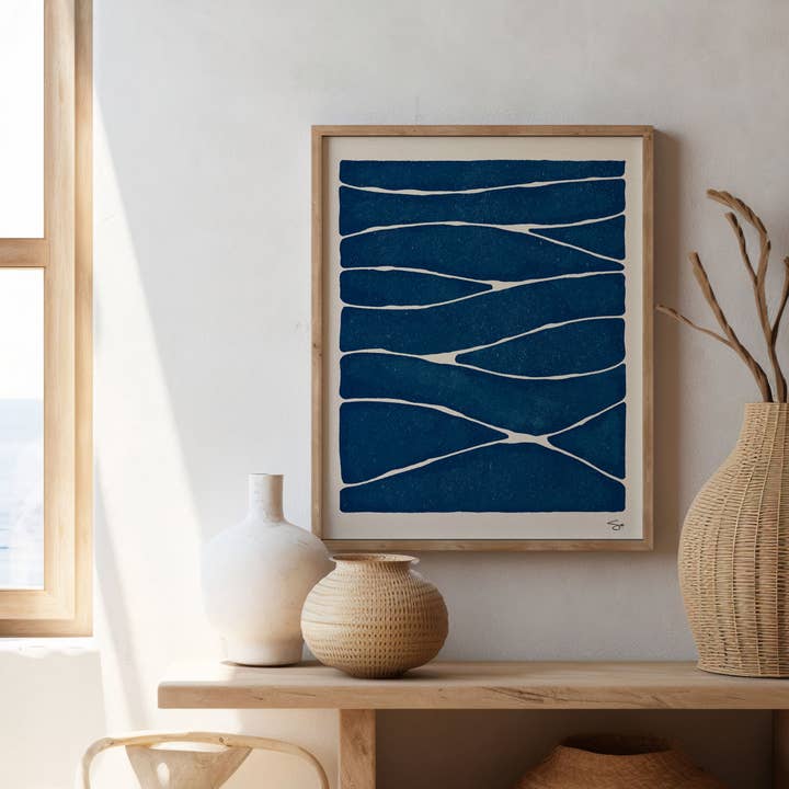 Mid Tide Design - Wholesale Art Print - Making Waves | Ocean Art Print2