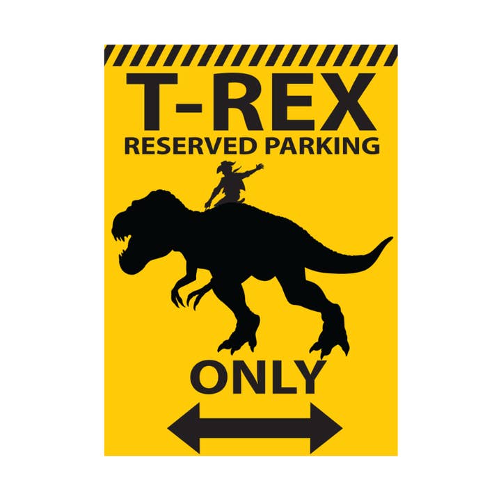 T-Rex Reserved Parking Jumbo Magnet for wholesale by Kalan