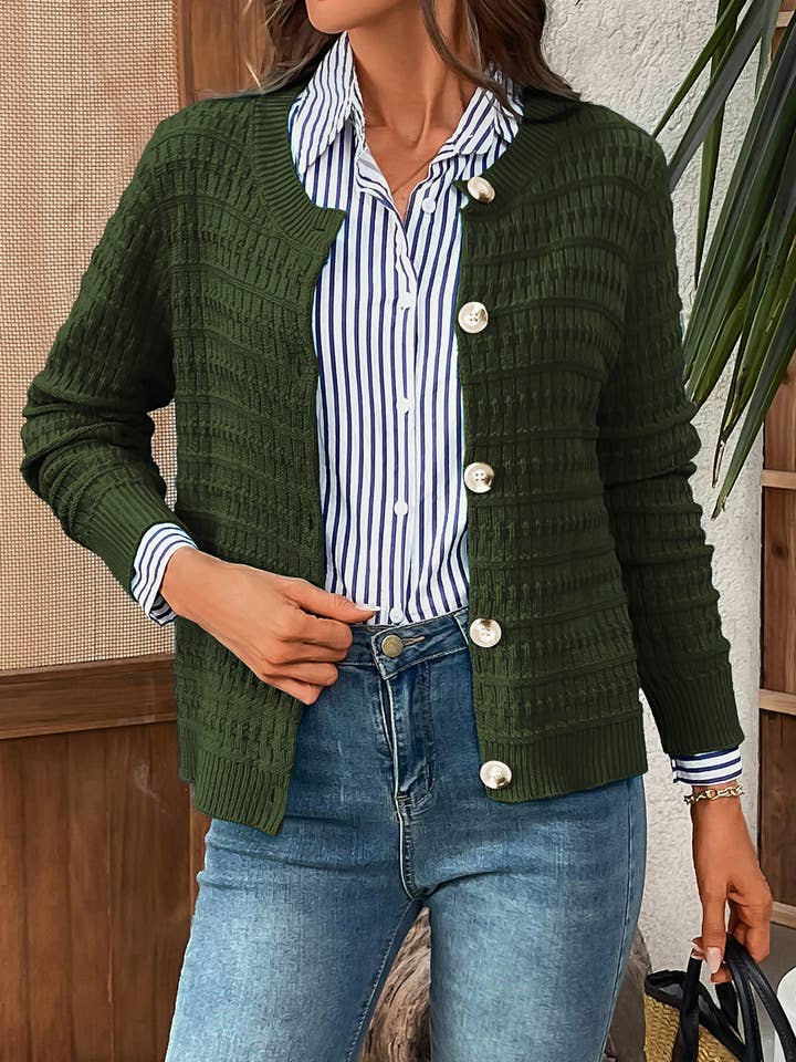 Lovesoft - Venta al por mayor Cárdigan - Mujer - Cárdigan de punto con botones para uso casual en la oficina45