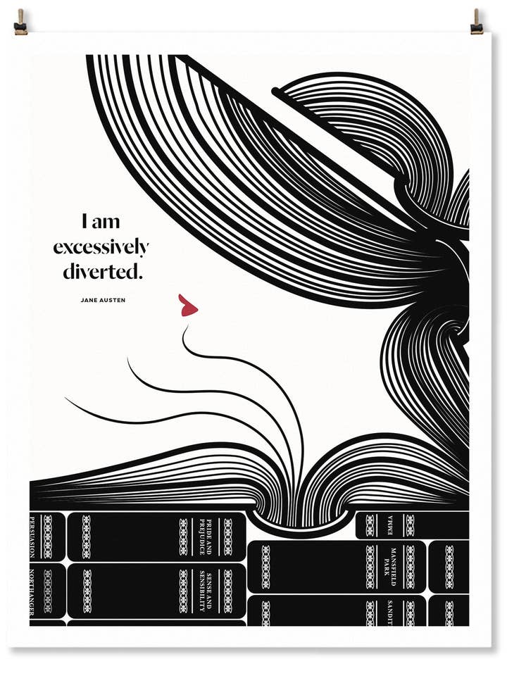 Stampa artistica Jane Austen 11x14 per la vendita all'ingrosso da parte di Obvious State