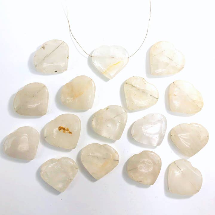 Rock Paradise - Wholesale Spirituele steen/kristal - Kristallen hartvormige edelstenen - geboord voor het maken van sieraden4