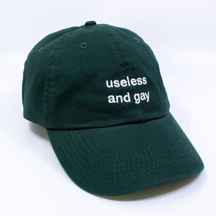 Standard Goods - Wholesale Baseball Cap - Unisex - Useless and Gay Embroidered Hat1