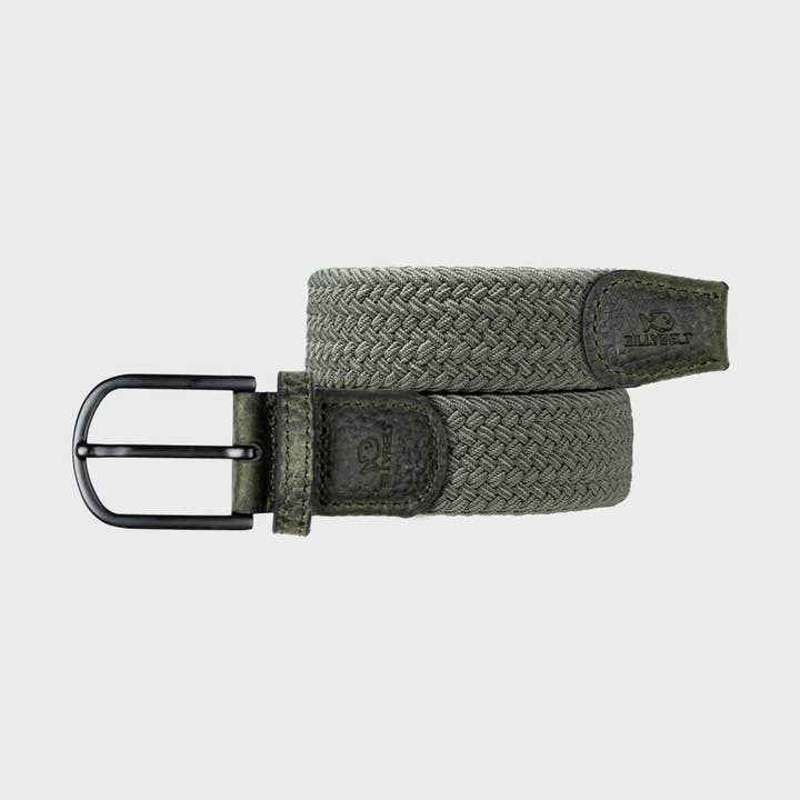 Cintura elastica intrecciata Dark Forest per la vendita all'ingrosso da parte di BILLYBELT