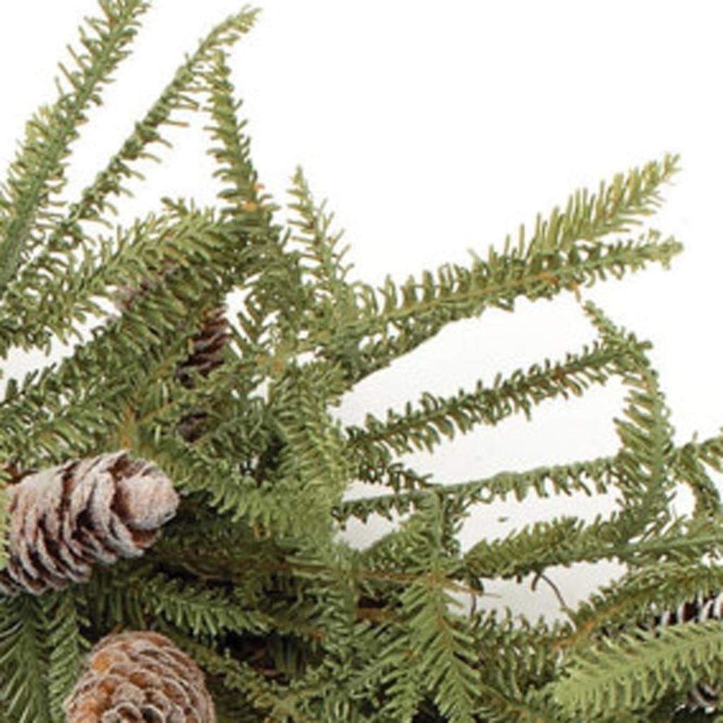 HomeRoots - Wholesale Wreath - 24" Green And Brown Christmas Pine And Pinecone Artificial Wreath4