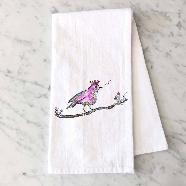 Trees Have Feelings - Wholesale Tea Towel - SAPPHIRE THE SONGBIRD | Tea Towel0