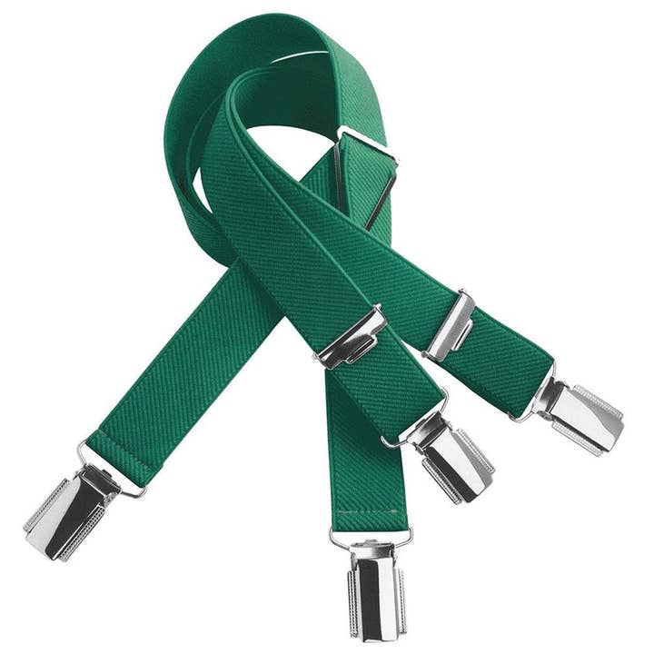 Josvil - Wholesale Suspenders - Kids - ELASTIC SUSPENDERS FOR BOYS GREEN