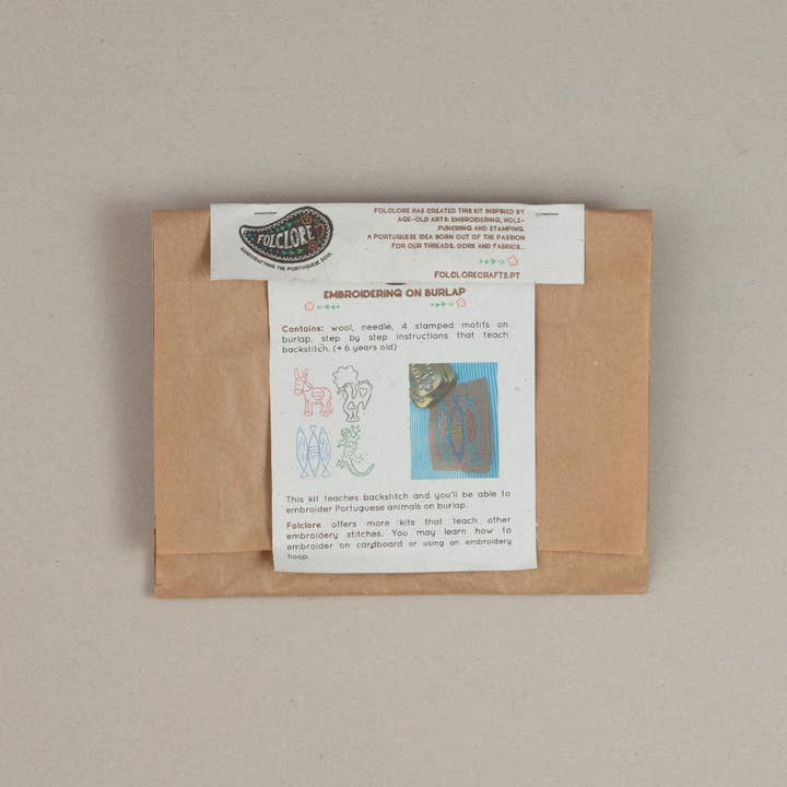 Folclore Crafts – Großhandel Kreuzstich-/Stickzubehör – Bastelset Sticken auf Jute für Anfänger – Weihnachten3