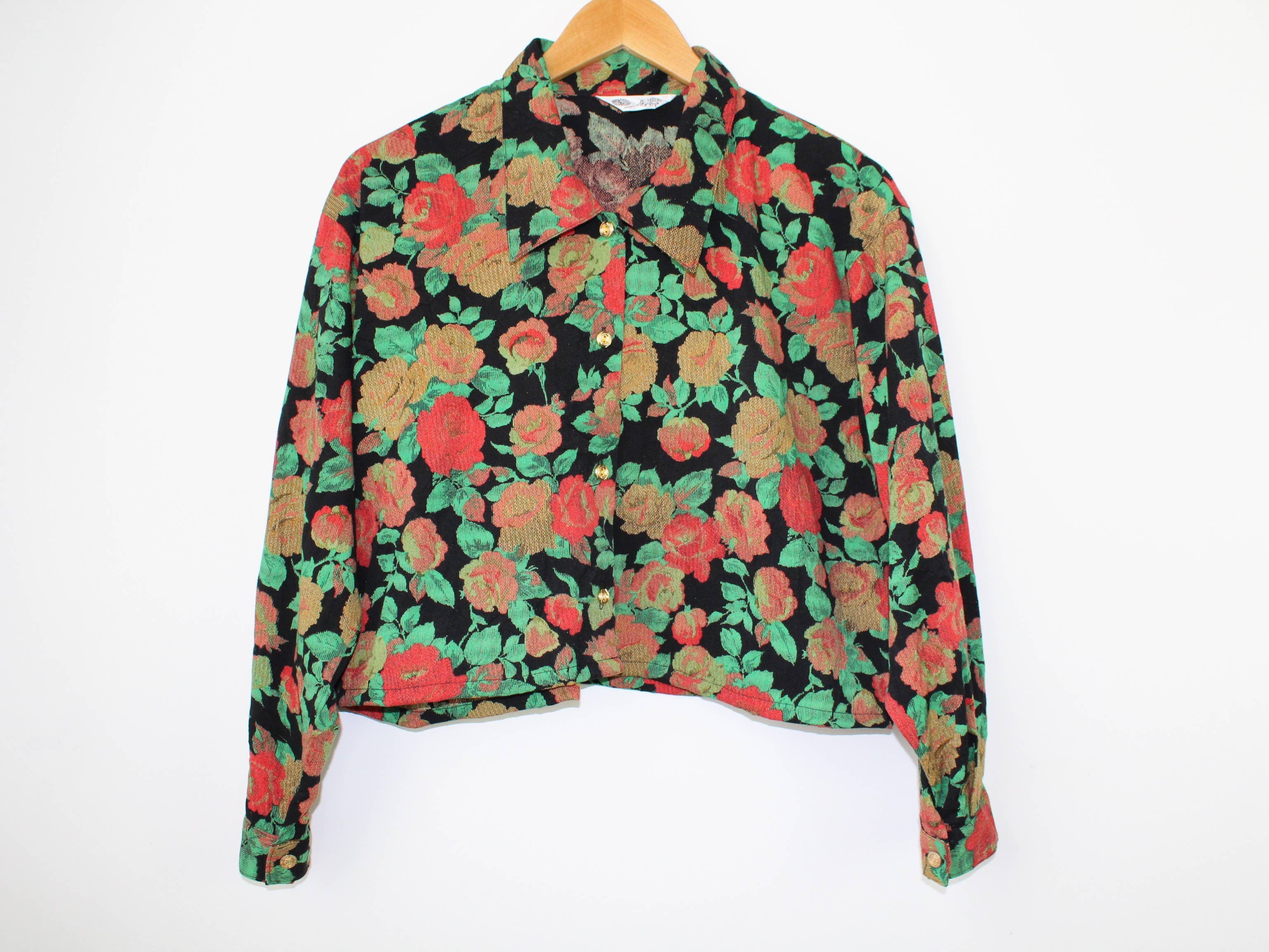 Sun's Out! – wholesale Blouse – Women’s – Reworked Long-Sleeve Button Up Blouse - Cropped 2