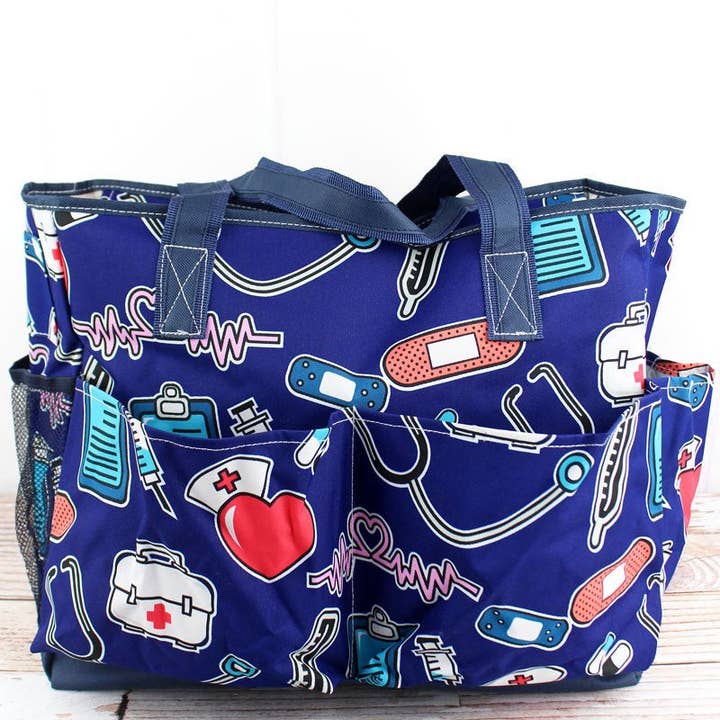 Wholesale Accessory Market - Wholesale Tote Bag - Women's - NGIL Nurse Love Large Organizer Tote1