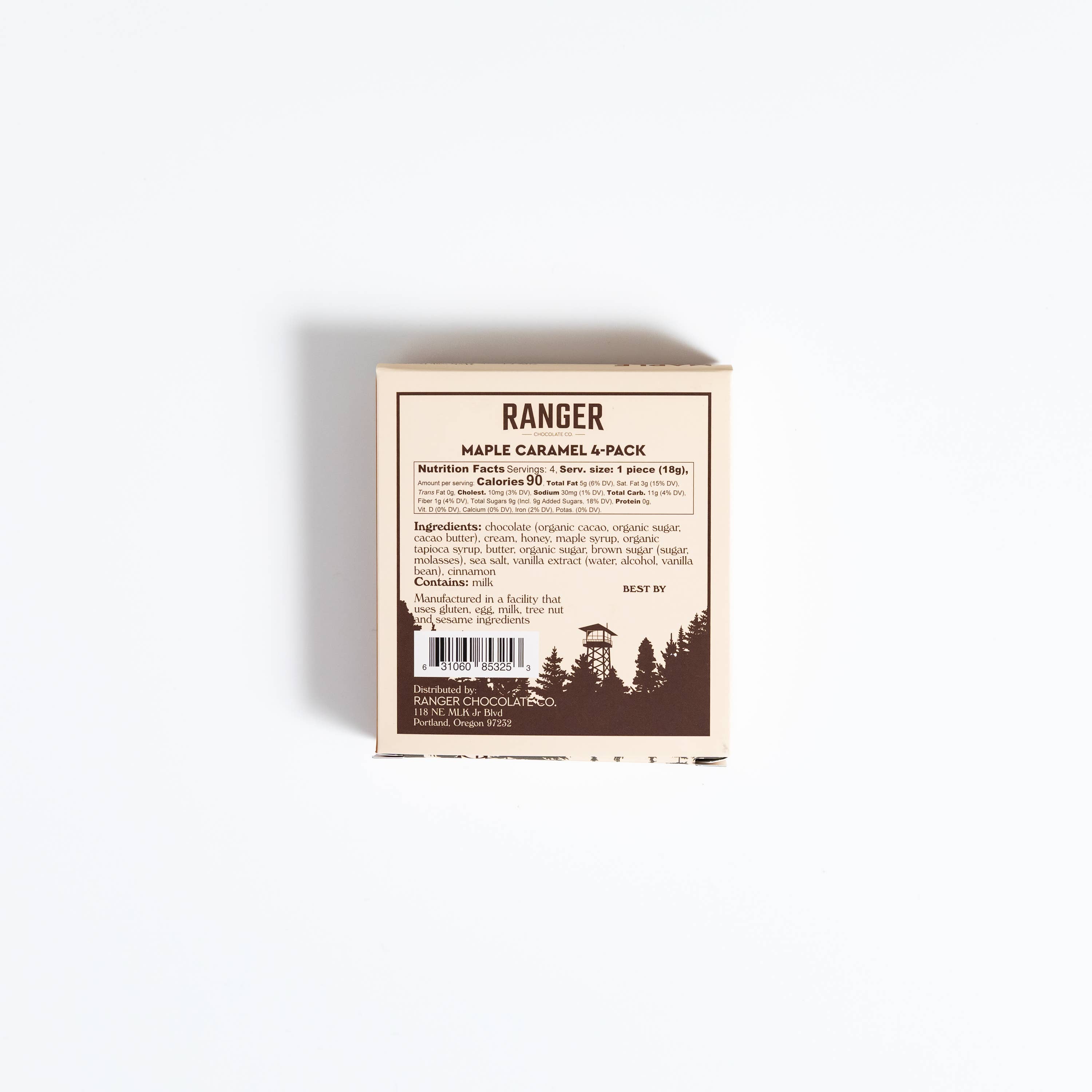 Ranger Chocolate Co. - Vente Friandises enrobées de chocolat - Caramel à l'érable1