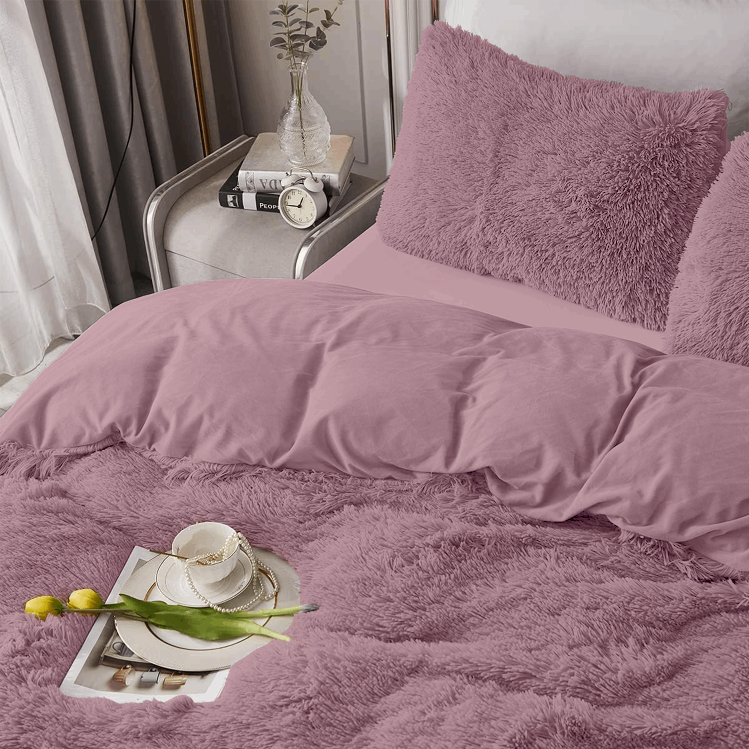 Beach Stone – wholesale Bedding set – Teddy Cuddles Hug & Snug Duvet Cover Bedding Set With Pillowcase Cosy & Warm5