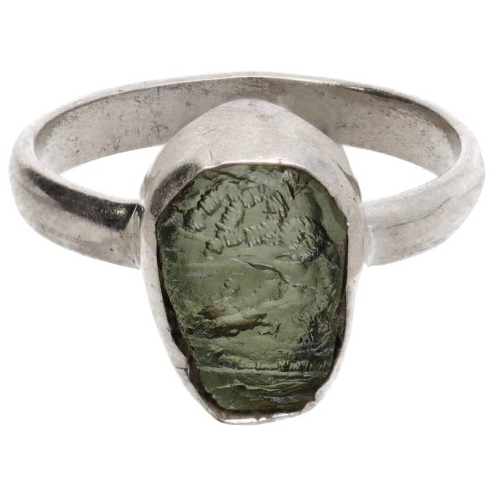 Vives de la Cortada S.L - Wholesale Multi-Stone Ring - Moldavite Ring in 925 Sterling Silver (2 - 2.9g)3