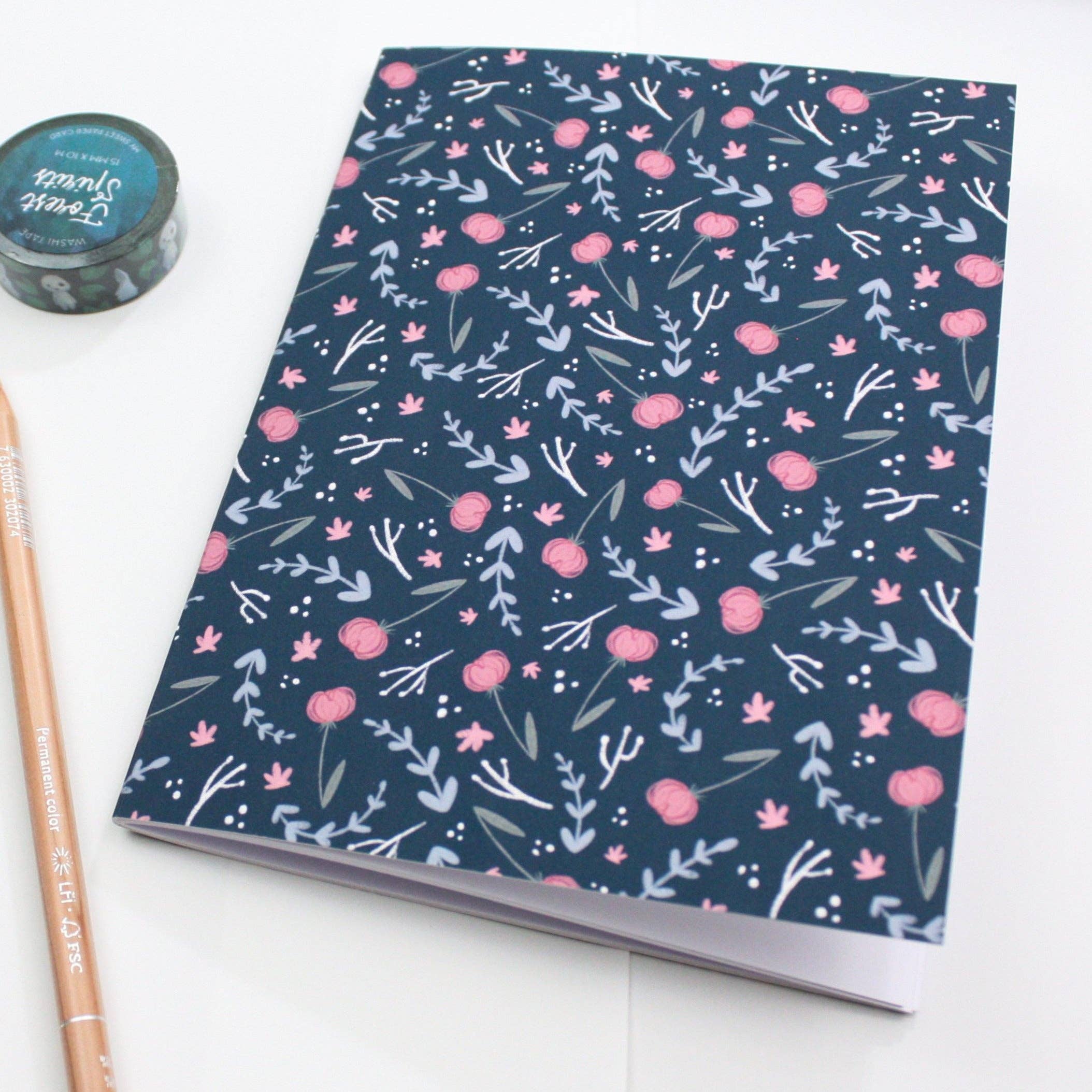 My Sweet Paper Card - Wholesale Notebook - Blue Flower Notebook - Cute notebooks2