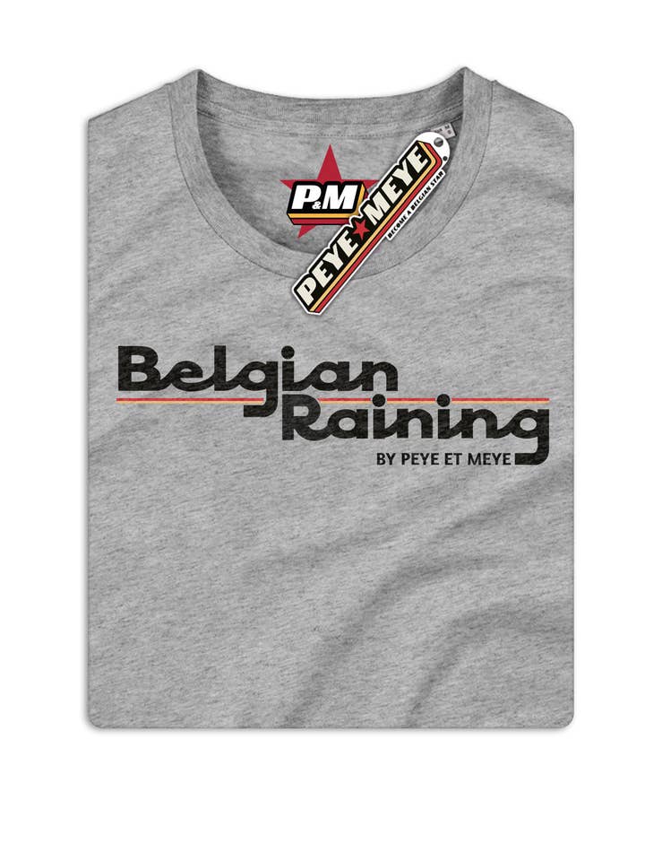 Unisex T-shirt "Belgisk regn" for engroshandel hos Peye et Meye