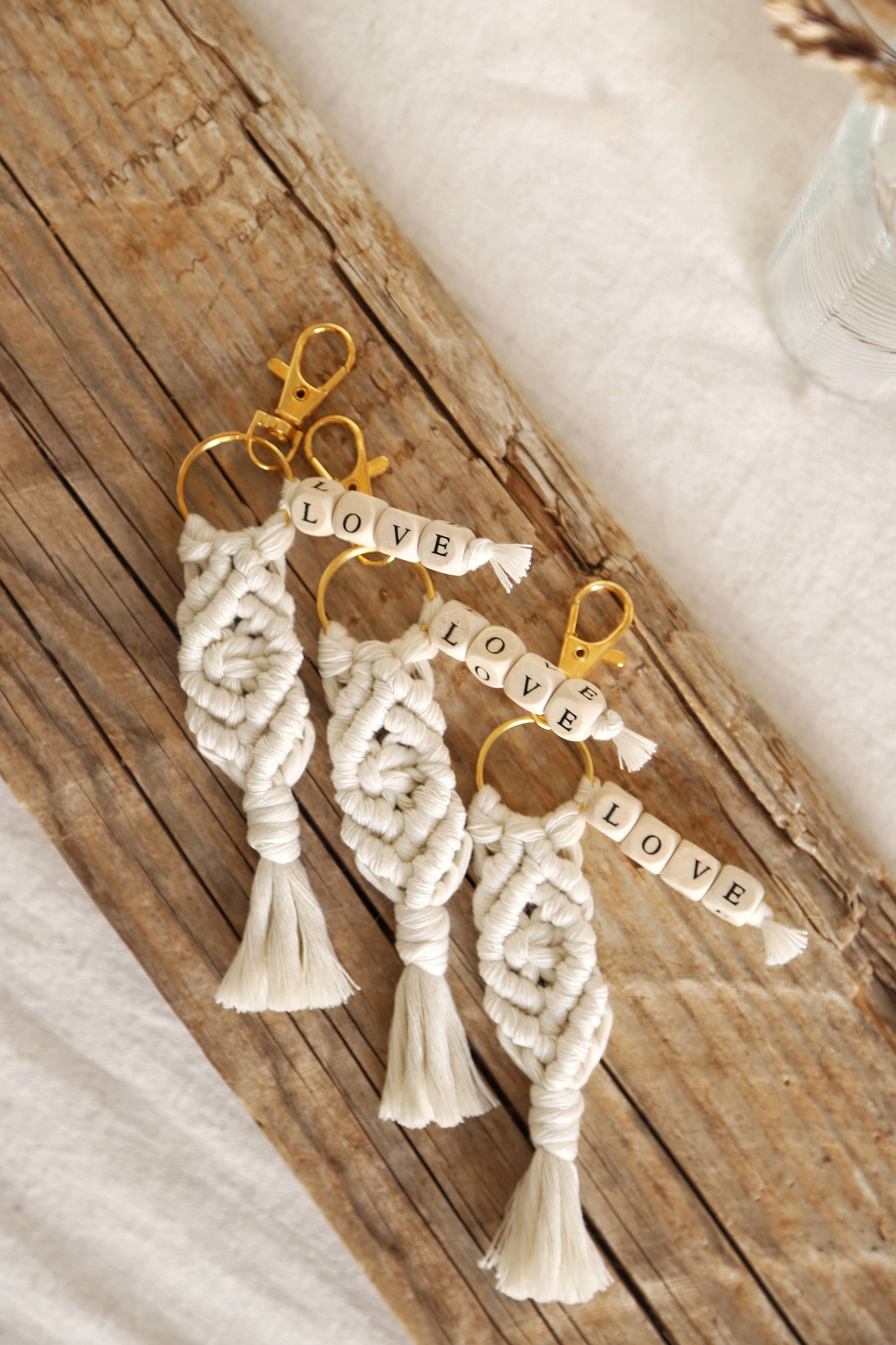 The Frenchie Knot - Wholesale Keychain - Women's - Macrame love keychains3