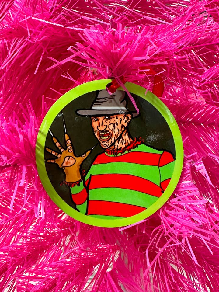Freddy Krueger Halloween And Christmas Ornament for wholesale by Studio Soph (We Pay Your Import Fees - We Ship DDP)
