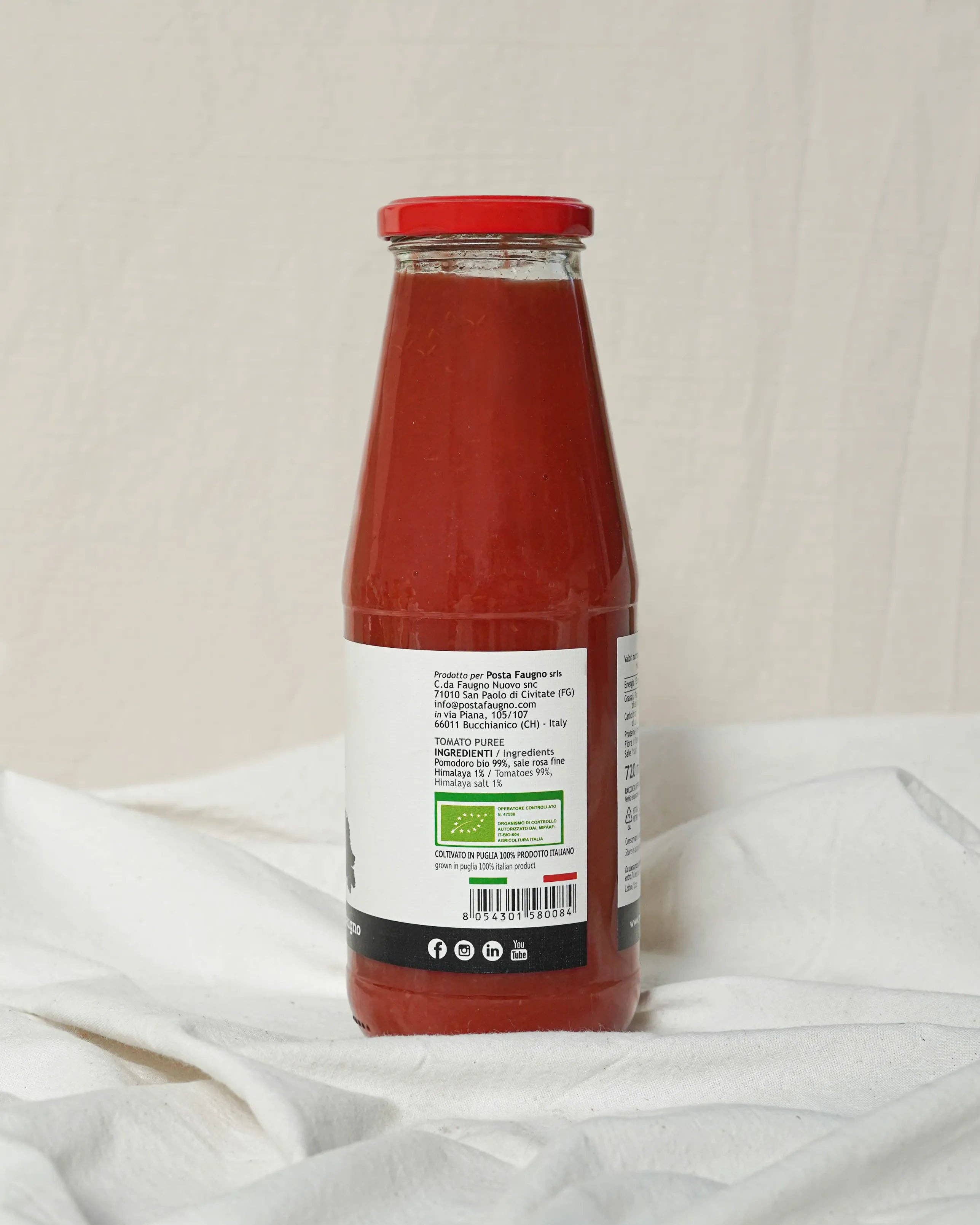 OLIO DI SERRA - Wholesale Pasta Sauce - Organic Tomato Passata - Organic Tomato Purée (720ml)1