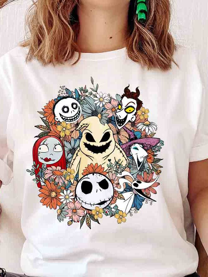 Nightmare Before Christmas Floral Shirt, Jack Skellington for wholesale by iBuyCanvas