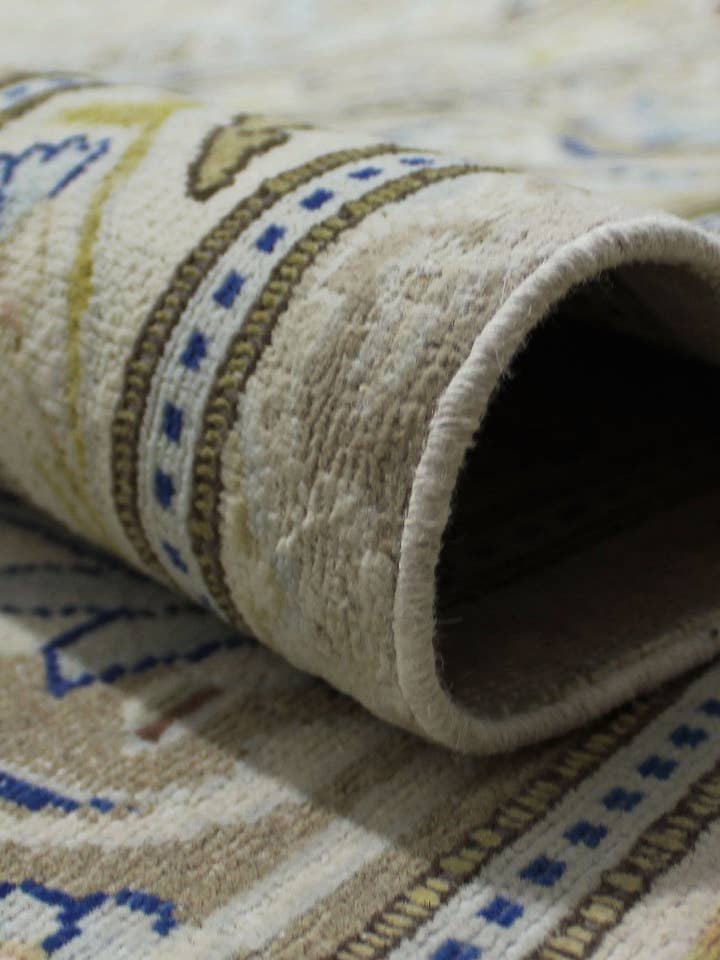 Fine VTG Reba Grey/Lt. Blue Rug, 9'10" x 13'6" for wholesale by Noori Rug