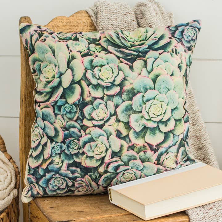 Let sukkulent linnedfirkantet pude, julegave for engroshandel hos AURE