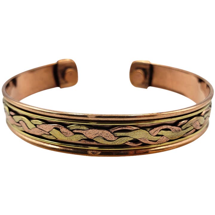 Treasure Jewelry - Wholesale Cuff Bracelet - Pure Copper Magnetic Bracelet Arthritis Pain Therapy14