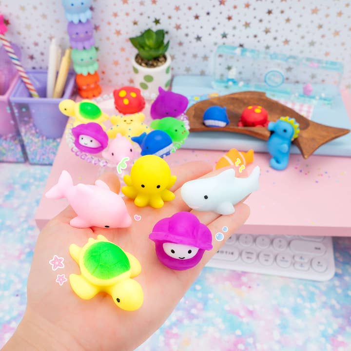 Kawaii Slime Company - Wholesale Squishy Toy - Kids & Baby - Marine Pals Mochi Squishy (100pcs/case)2