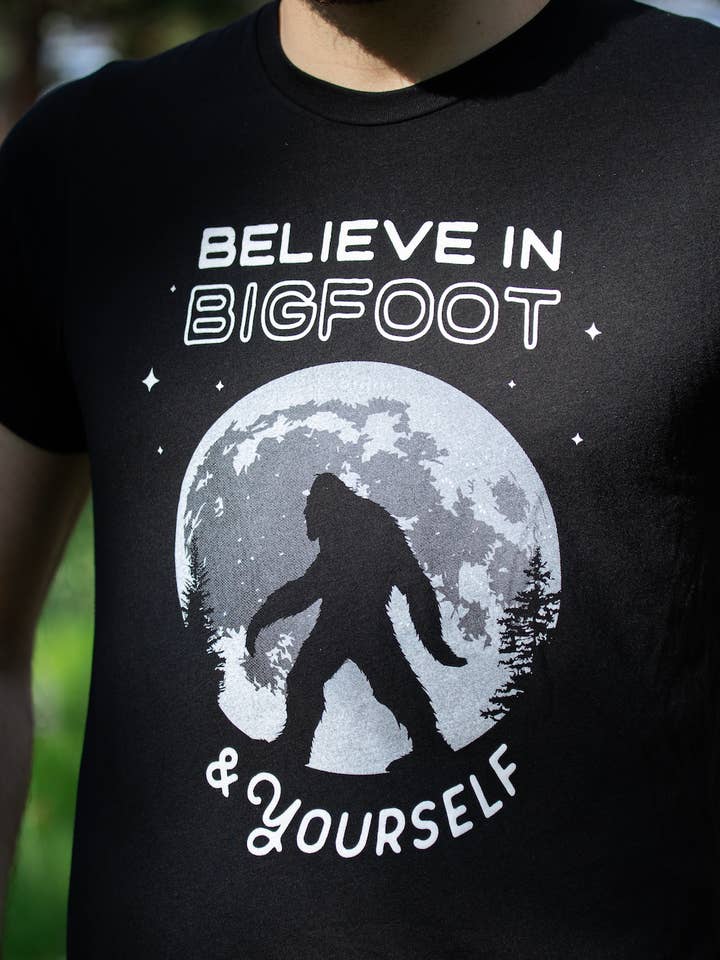Believe in Bigfoot and Yourself T Shirt for wholesale by Sarina's Designs