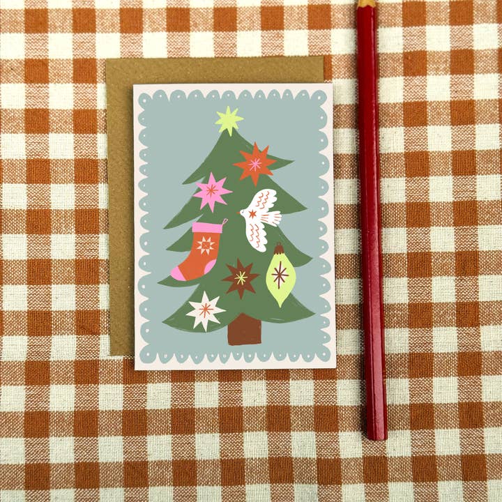 Christmas Tree – Christmas Card for wholesale by Knotty Knotty