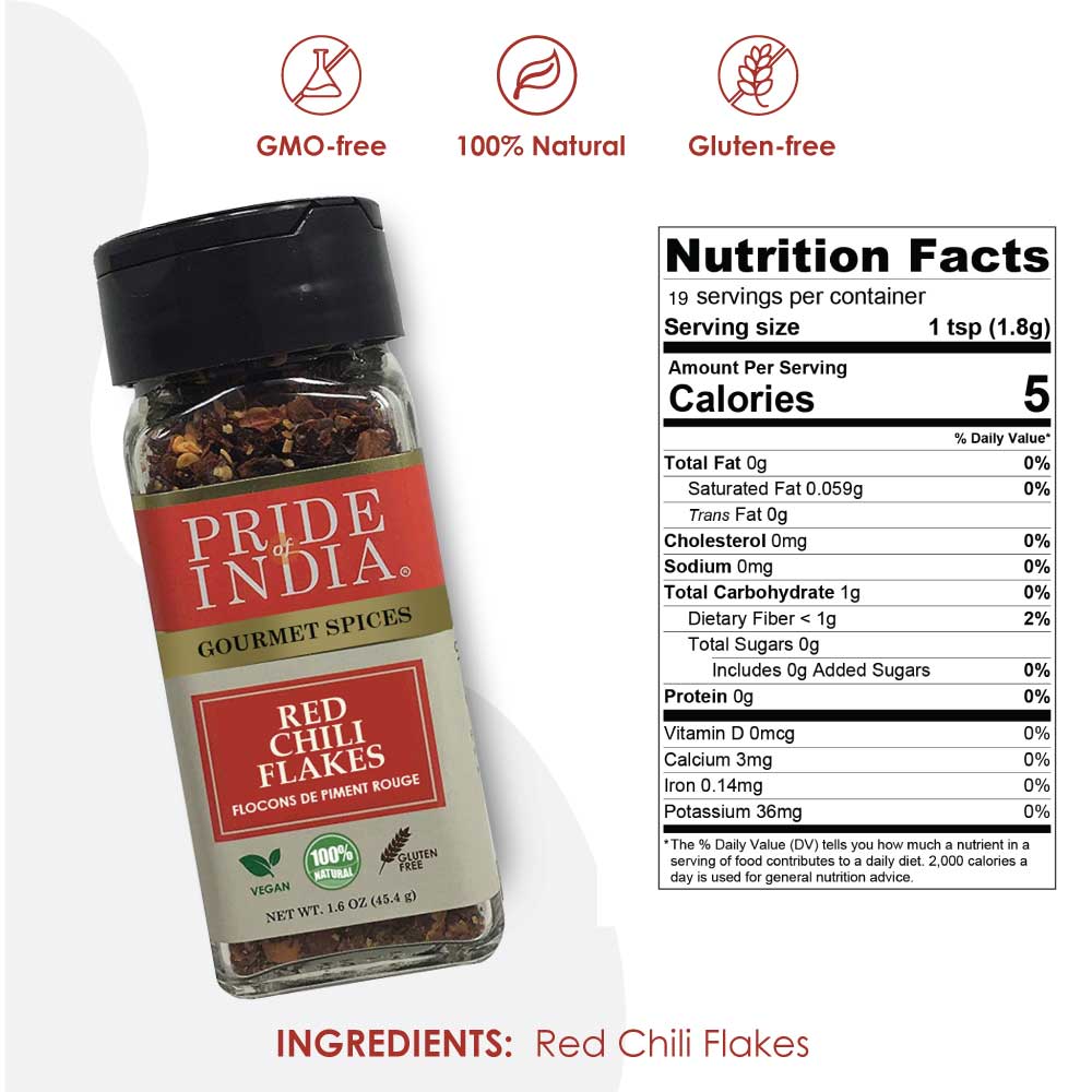 PRIDE INDIA BRANDS - Wholesale Dried Spice - Red Chili Flakes – Gourmet Spice/ Culinary Must Have2
