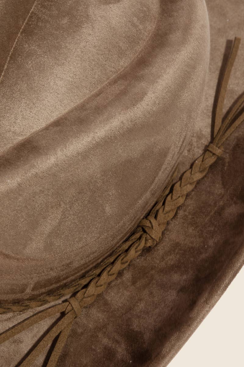 Anarchy Street - Vendita all'ingrosso Fedora - Donna - Cappello da cowboy western con cinturino intrecciato a corda6