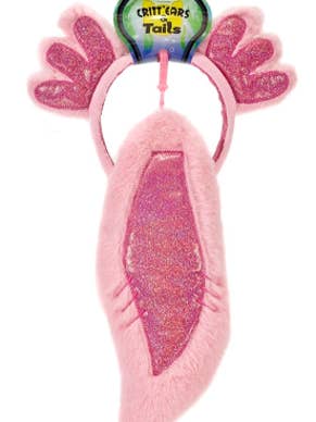 Fiesta Toys - Wholesale Costume - Kids - PINK AXOLOTL EARS HEADBAND AND TAIL