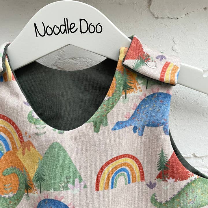Rainbow Roar Dress for wholesale by NoodleDoo Handmade