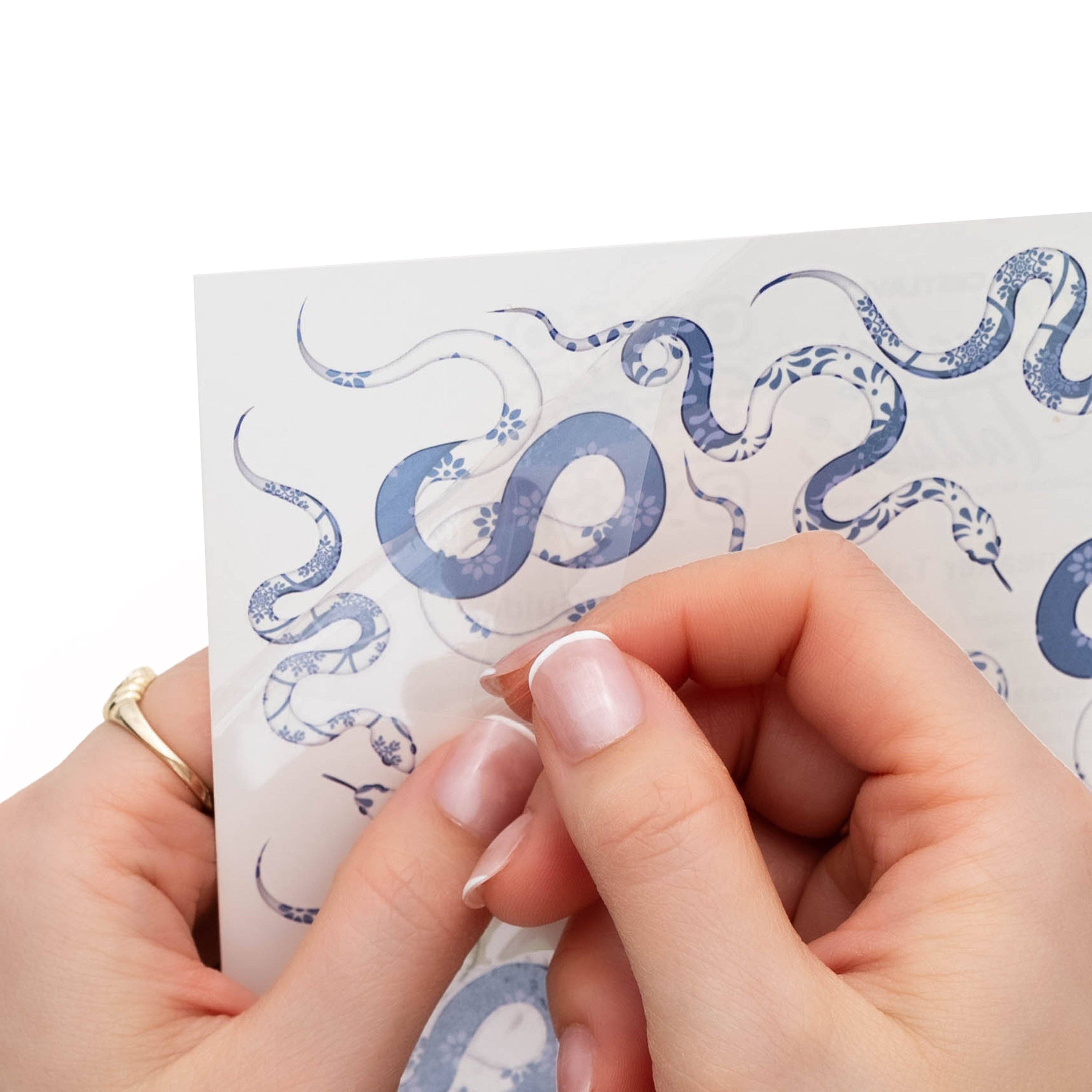 Cestlavic – Großhandel Temporäre Tattoos – Porzellan-Schlangen Sneaker-Tattoos®5