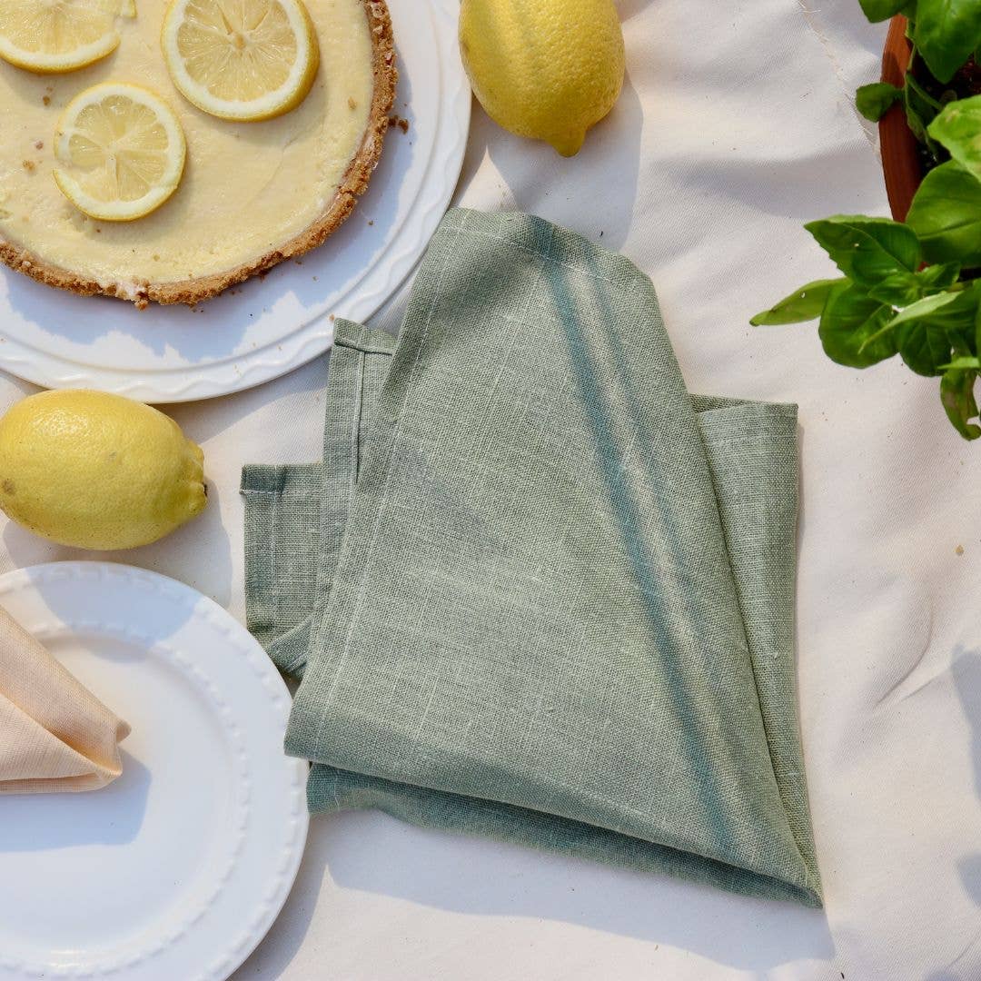 Next Chance - Wholesale Dinner & Cloth Napkin - Ensemble de 2 serviettes de table - Lin eucalyptus2