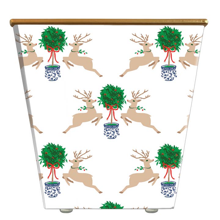 WHH Reindeer Topiary Array: Kun Cachepot Container for engroshandel hos Hedge Farm Candles and Containers