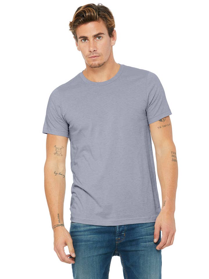 Bella + Canvas Unisex Heather Blank CVC T-Shirt | 3001CVC for wholesale by Total Apparel