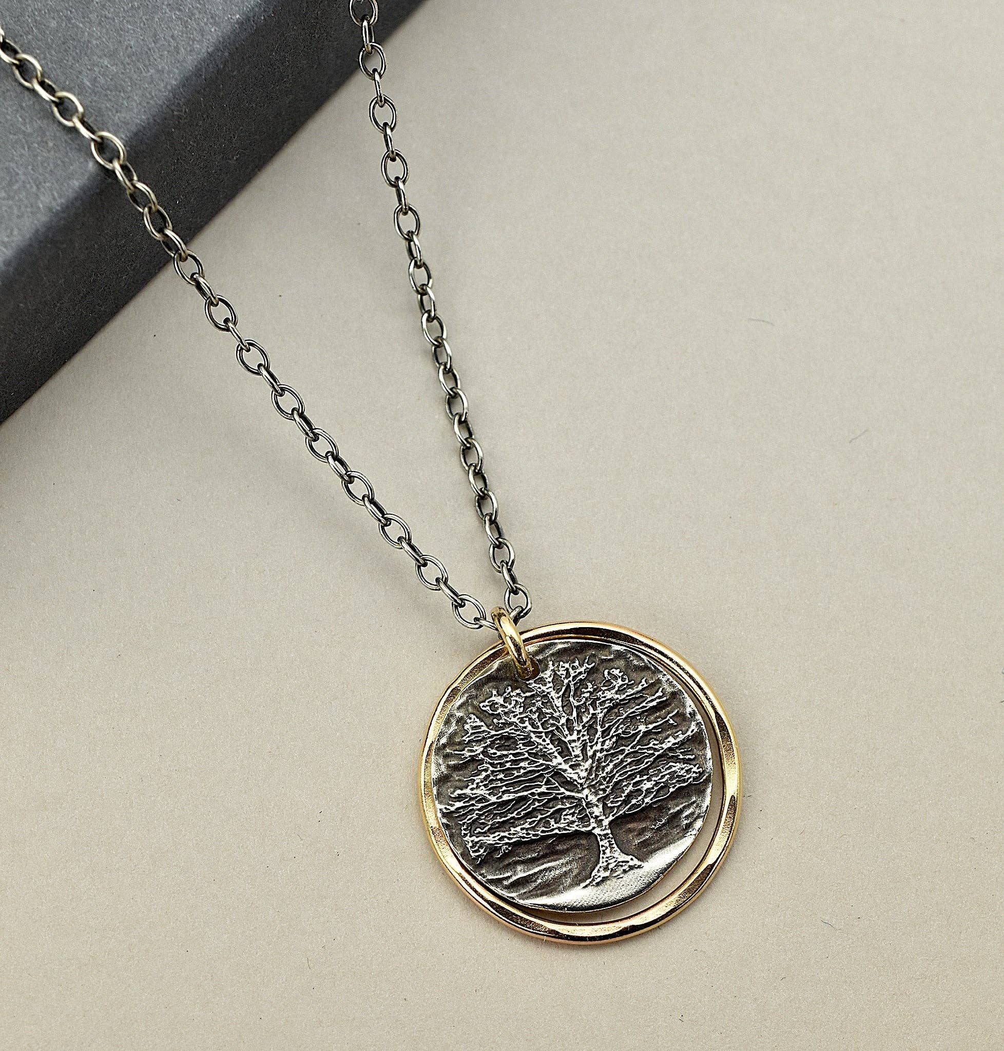 J + I Jewelry - Wholesale Pendant/Charm Necklace - Oak Tree Necklace1
