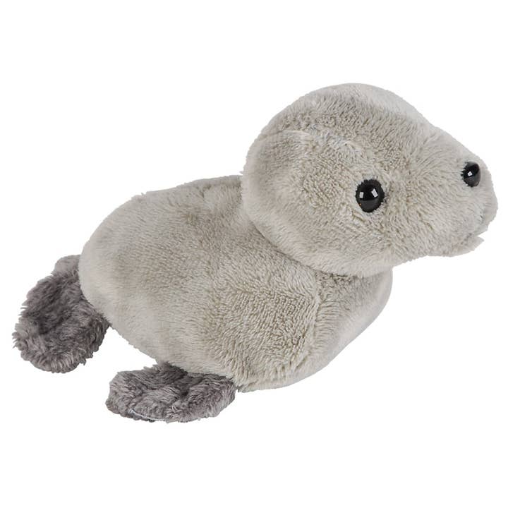 3.5" MIGHTY MIGHTS HARBOR SEAL LLB Plush Toys for wholesale by La Luna Bella - Toys