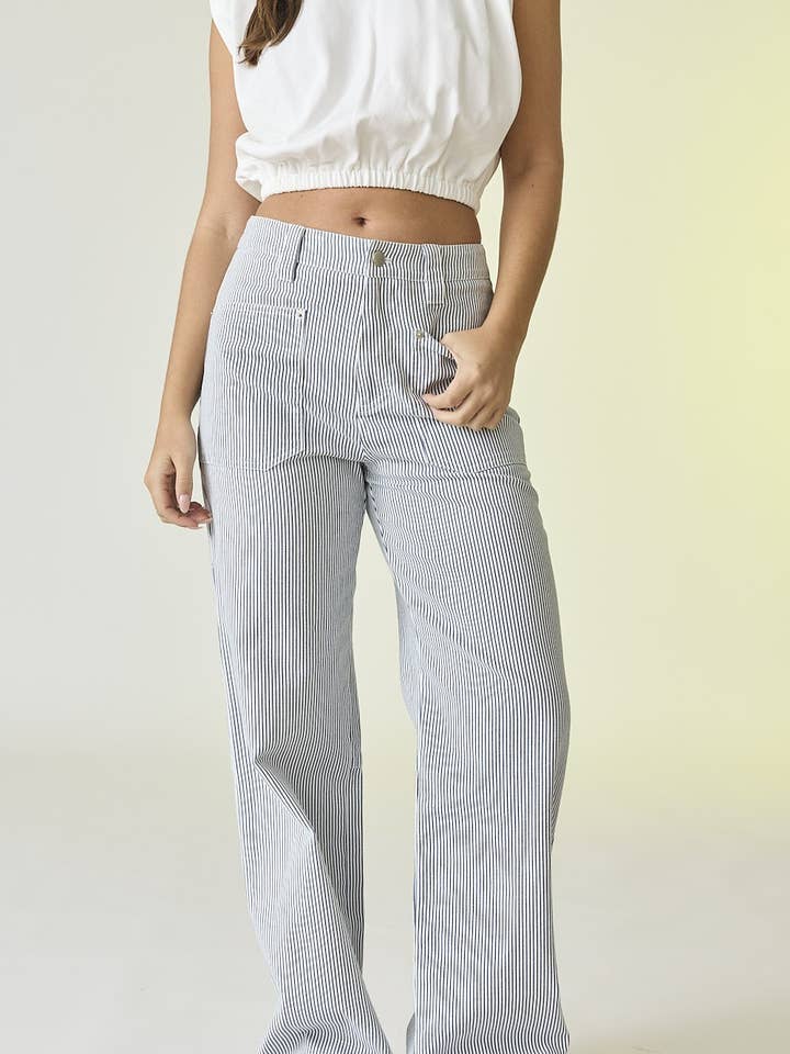 PP18037 - Kylie Pinstripe Pants for wholesale by Papermoon