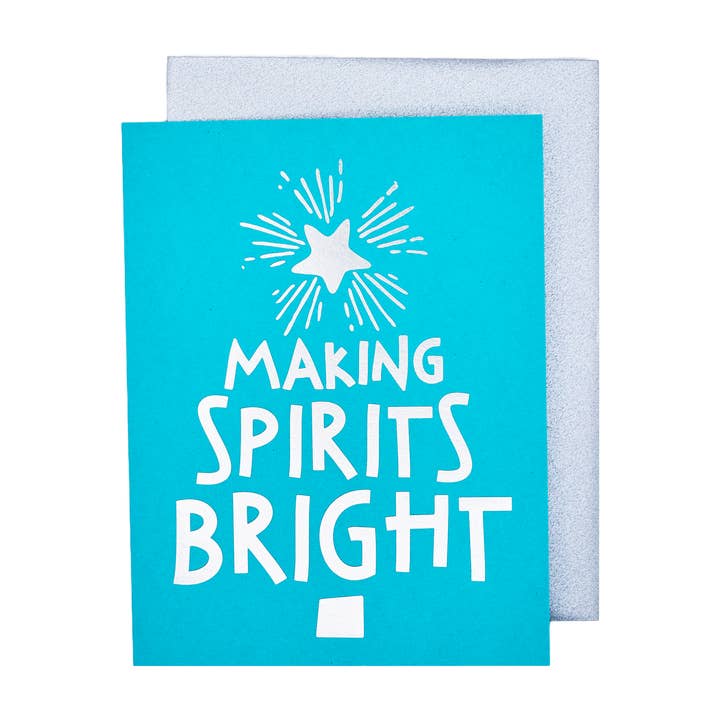 Making Spirits Bright Card for wholesale by The Social Type