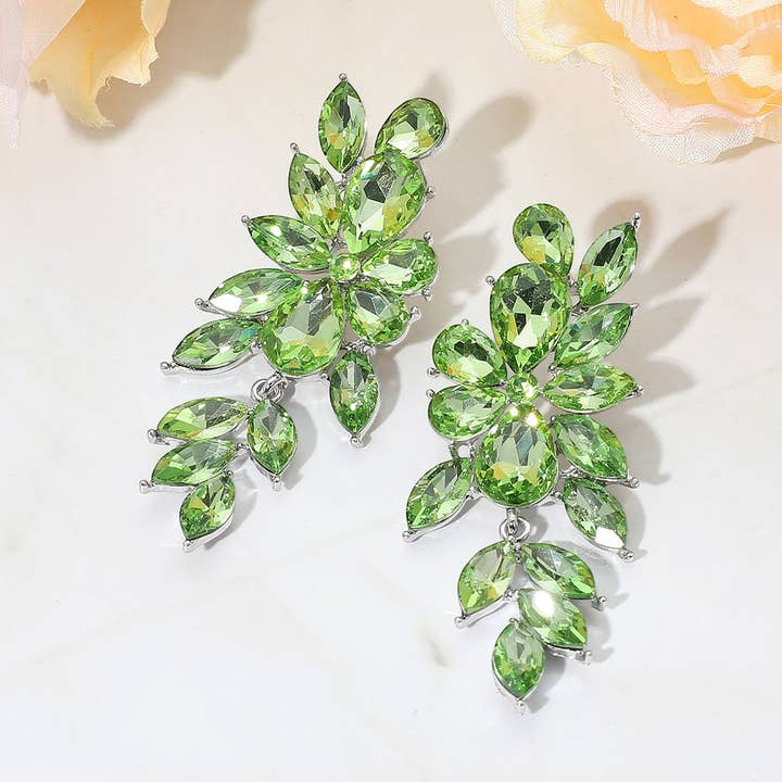 Sensibling Corp. - Wholesale Dangle Earrings - Crystal Rhinestone Marquise Dangle Evening Earrings