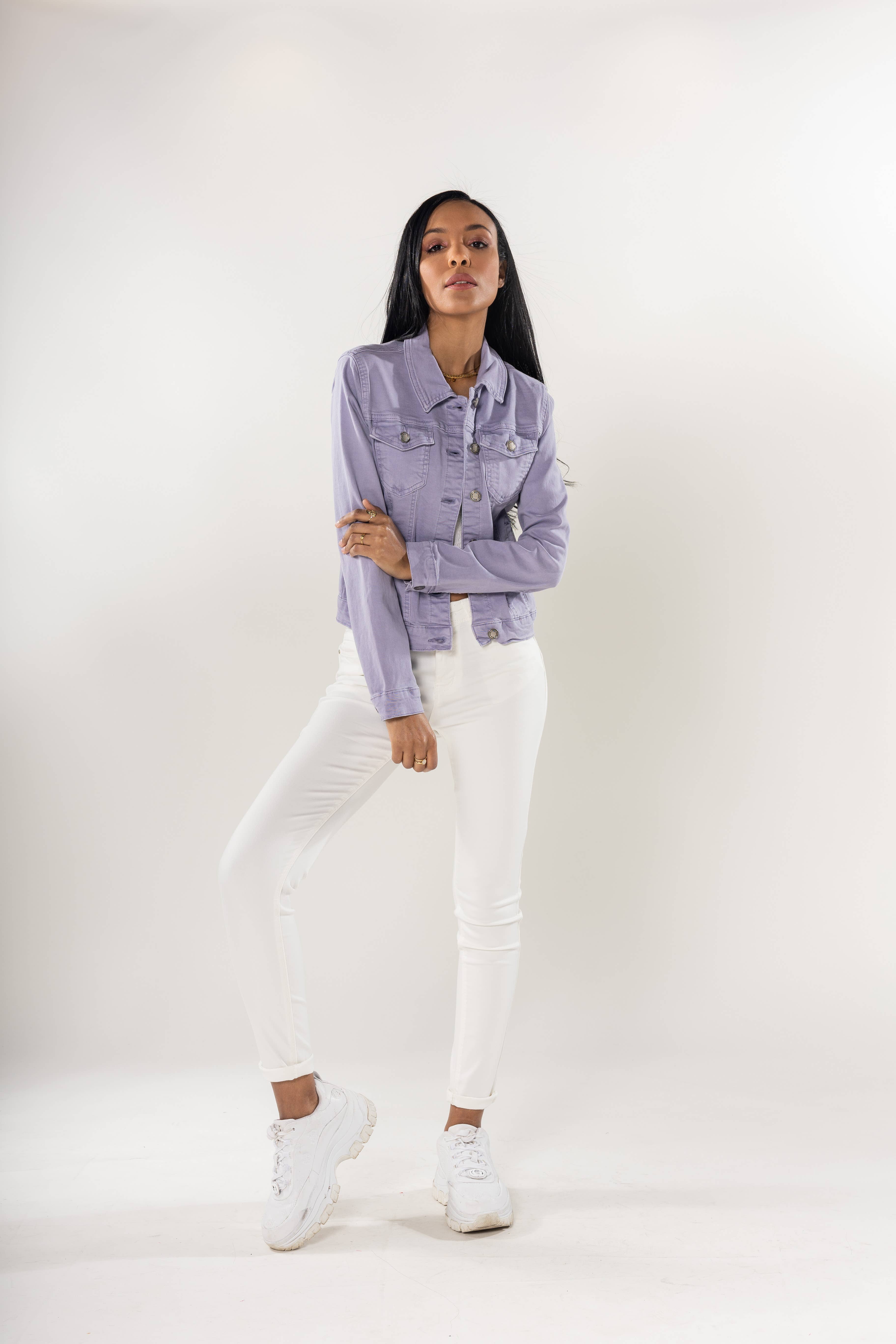 Nina Carter - Wholesale Jas - Dames - Stretch nauwsluitend jack kleur J212A28