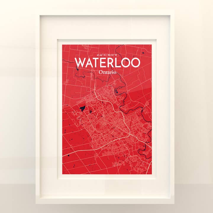 OurPoster.com - Wholesale Poster - Waterloo City Map Poster97