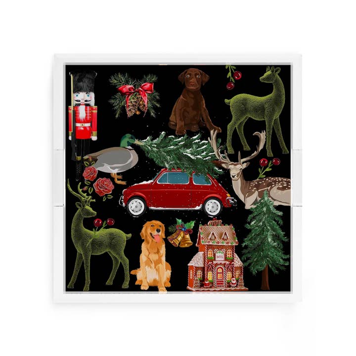 Nicolette Mayer Collection - Wholesale Decorative Tray - Ultimate Christmas Acrylic Square Decorative Tray