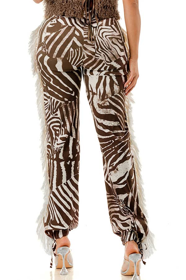 MULTI Plus Side Tassels Waistband Side Pockets Pants for wholesale on Faire2